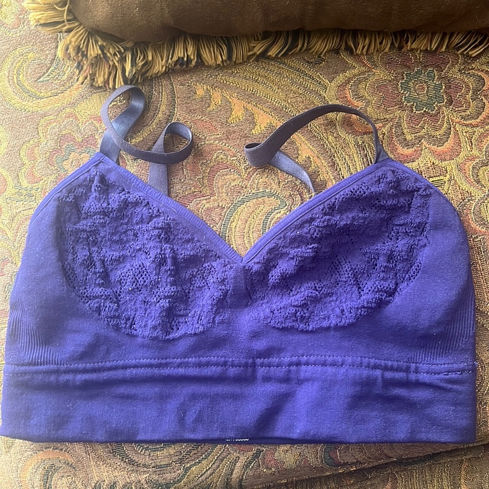 Mindd navy blue midi bra size 1